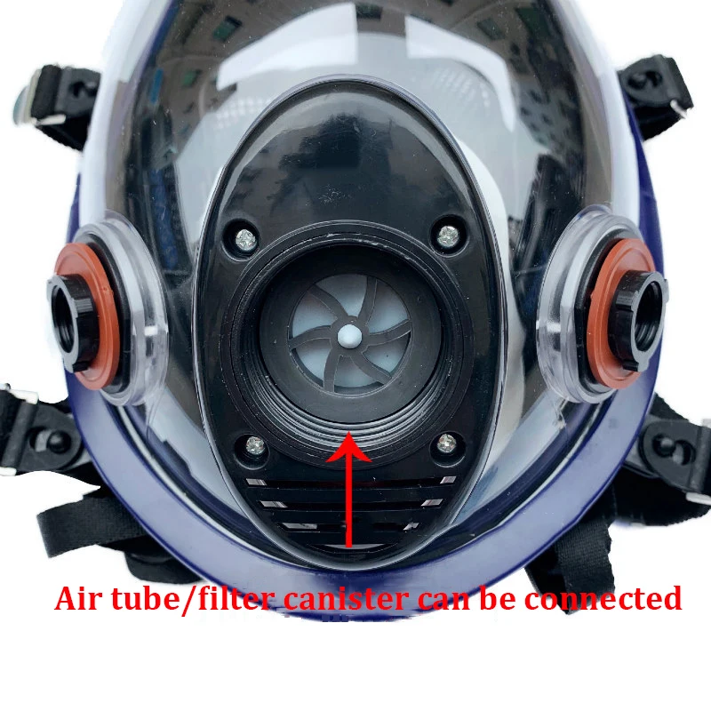 Gas Mask Multifunctional 6800 Ultra-Transparent Fully Sealed for Industrial Spray Paint