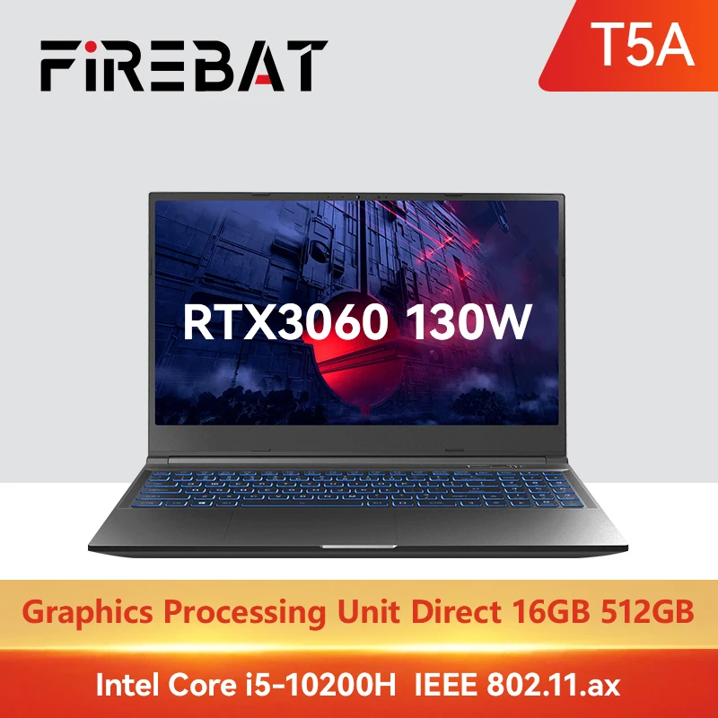 FIREBAT T5A 15.6 Intel i5 RTX 3060 Gamer Notebook 4 Core 8 Threads DDR4 ...
