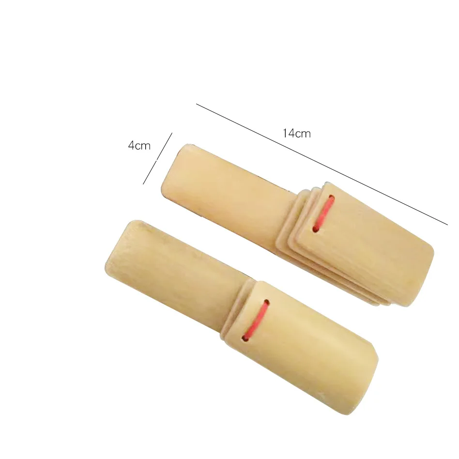 Children Natural Bamboo Small Clapper Talk Stage Performance Professional Chinese Style Characteristic Clapper Talk Adult Toys 5