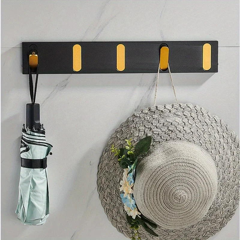 Invisible Hook Fitting Room Behind The Door Coat Hook Wall Mounted Bathroom Coat Row No Punching Folding self adhesive hooks multifunctional hooks self adhesive wall hooks home storage accessories