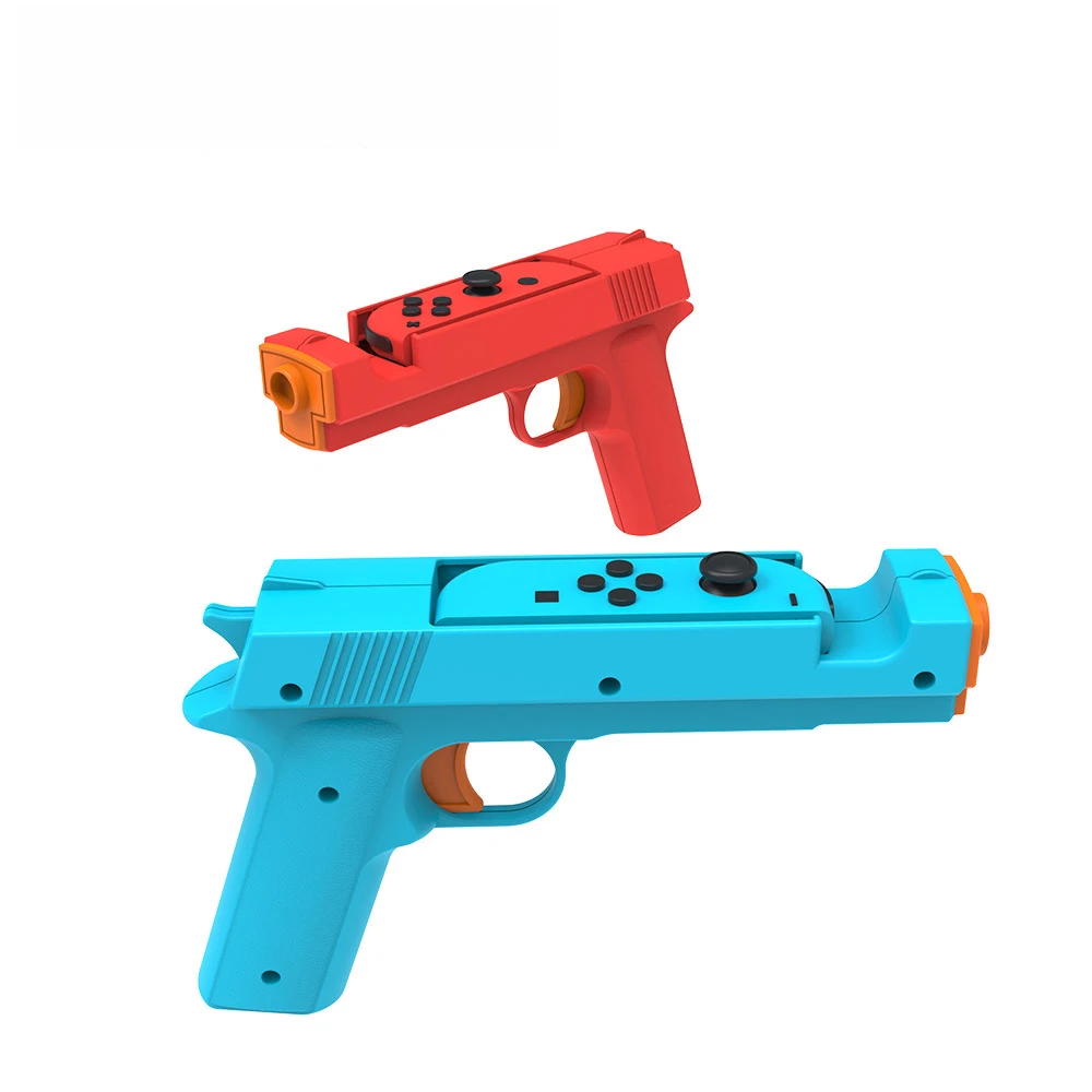 2 PCS Switch Game Gun Grip for Nintendo NS OLED,Shooting Games Controller Gamepad Joypad,Video Games Console Accessories