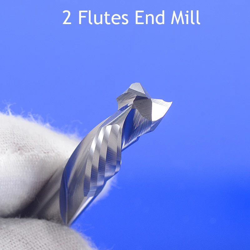 EU_HOZLY 3 Frese CNC In Metallo Duro - 4mm, Unico Taglio, Per Alluminio E Rame - Utensili Da Incisione