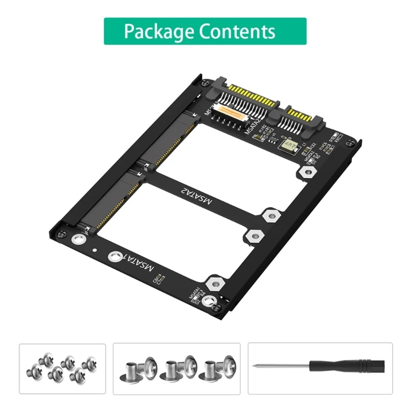 896F mSATA SSD 2.5인치 Sata3.0 어댑터 변환기는 mSATA SSD를 7mm 2.5인치 SATA로 유지합니다.