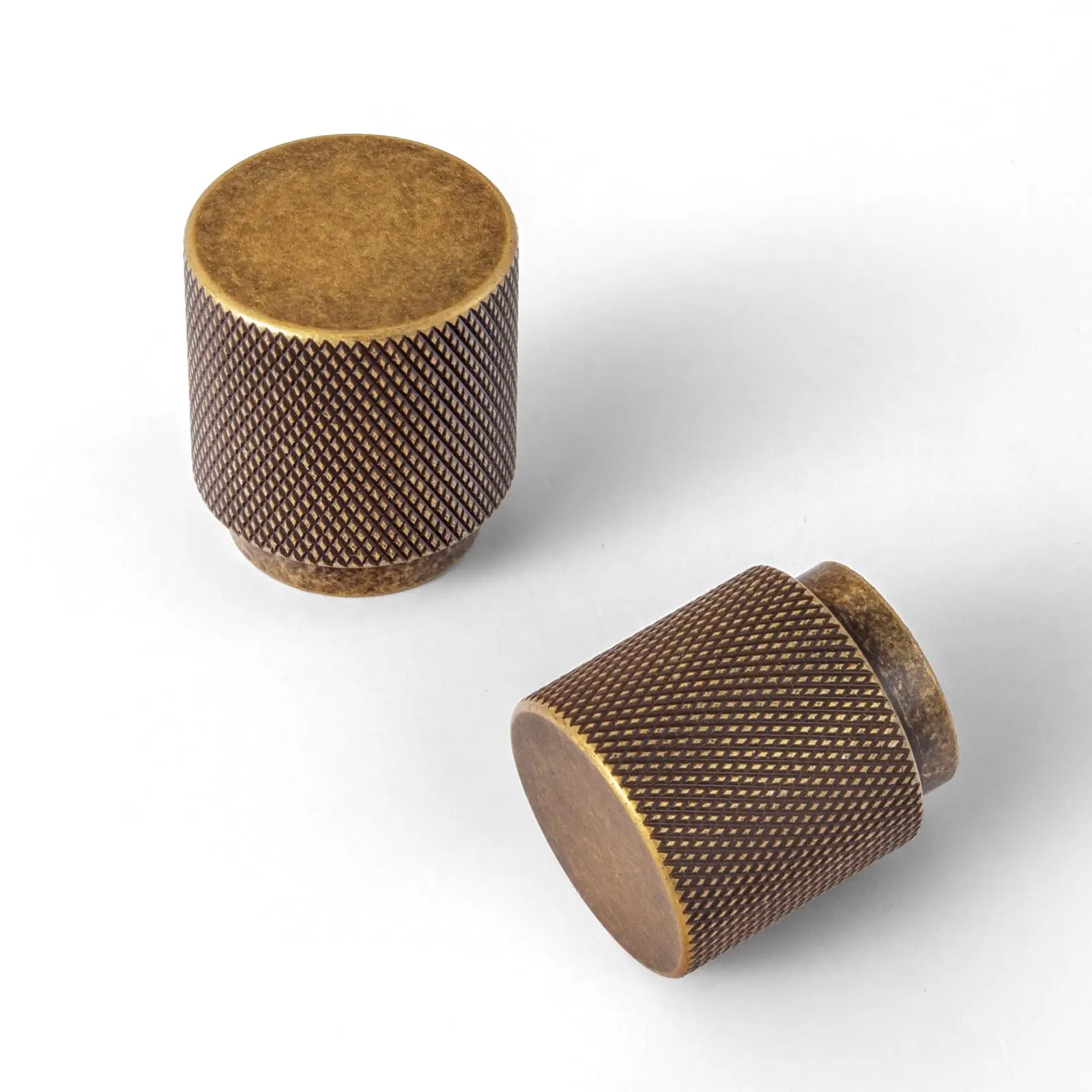 Goo-Ki 5 นิ้วทองเหลืองโบราณ Knurled ตู้ดึงจับคลาสสิก Vintage ลิ้นชักสําหรับตู้ครัวและเฟอร์นิเจอร์ลิ้นชัก 1