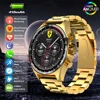 Hotsale Silver Gold Stainless Steel Color Smart Watch 1.58 Inch Bt Call Nfc Wireless Charging Smartwatch 1