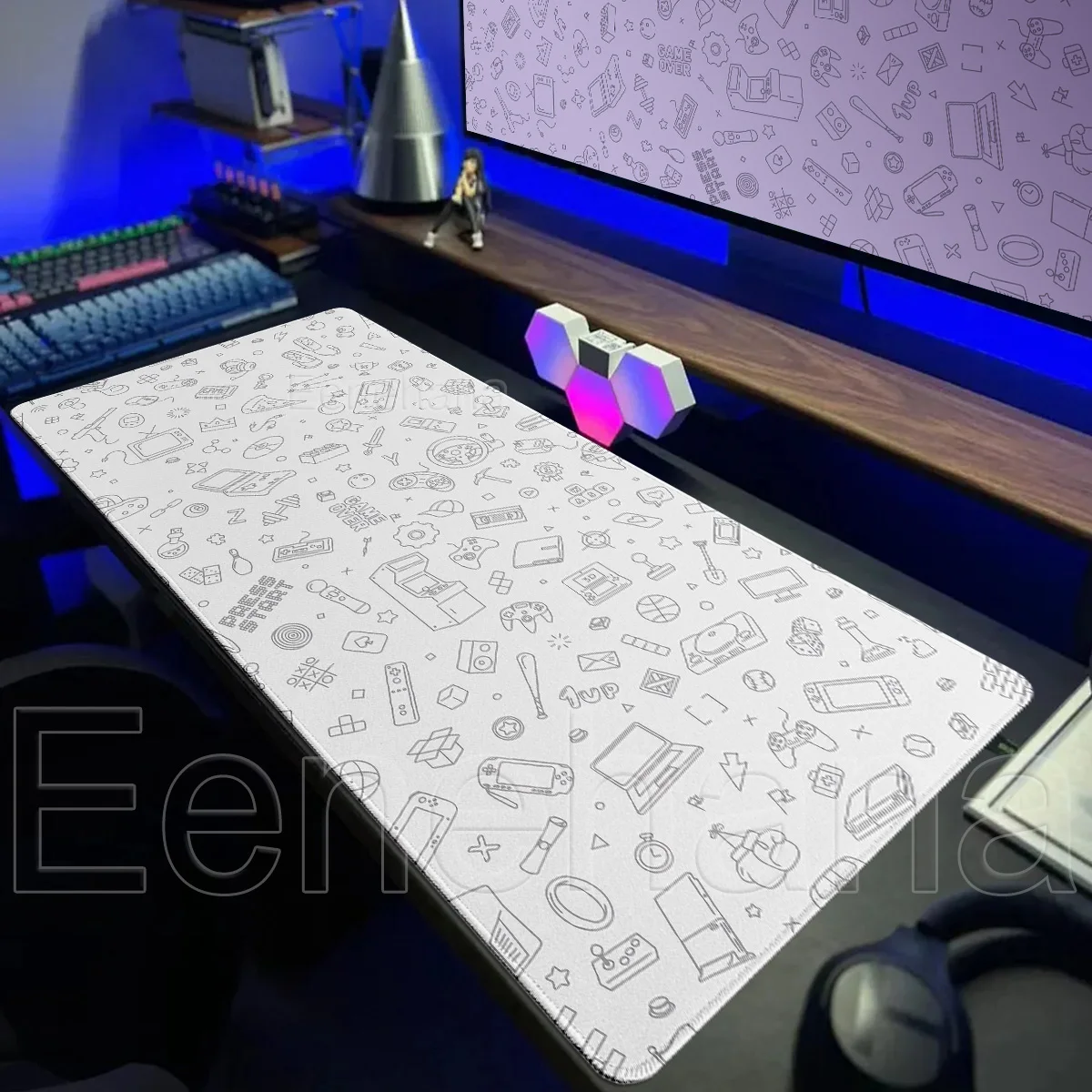 E=mc2 Formel Wissenschaft Mauspad Niedliche Mathematik PC Gaming Erweiterung Pad Laptop DeskMat Kawaii Schreibtisch Zubehör Setup Gaming Dekoration