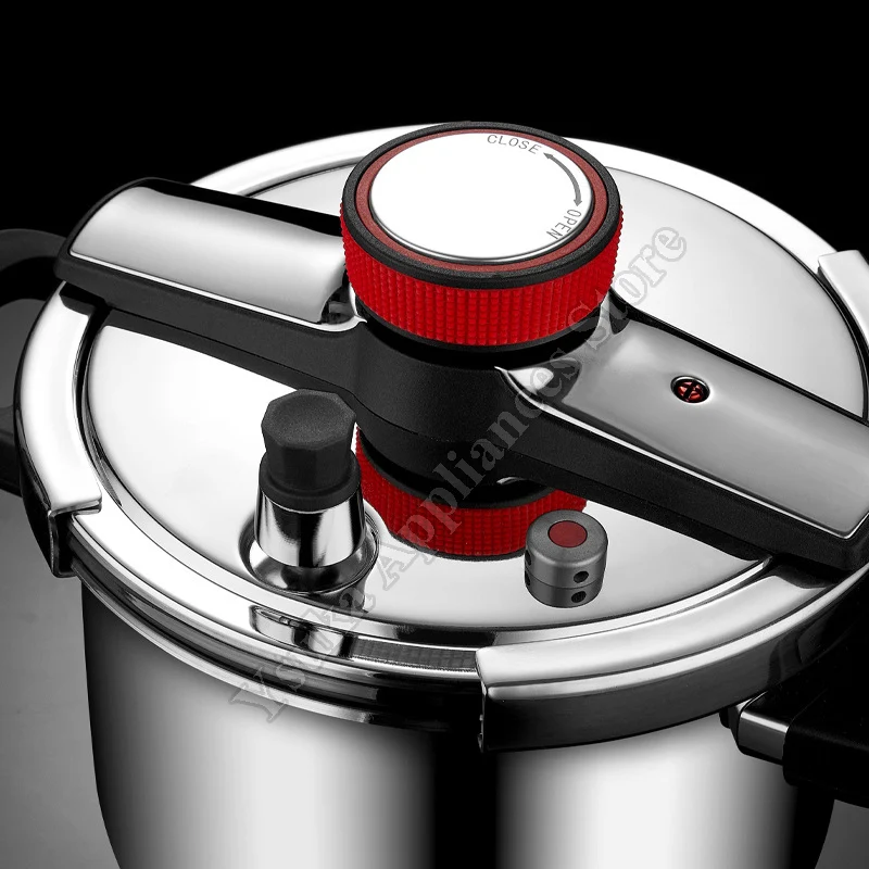 5/6/8L Stainless Steel Pressure Cooker Large Safe Explosion Proof Pressure Cooker for Gas Stove Induction Kitchen Accessories