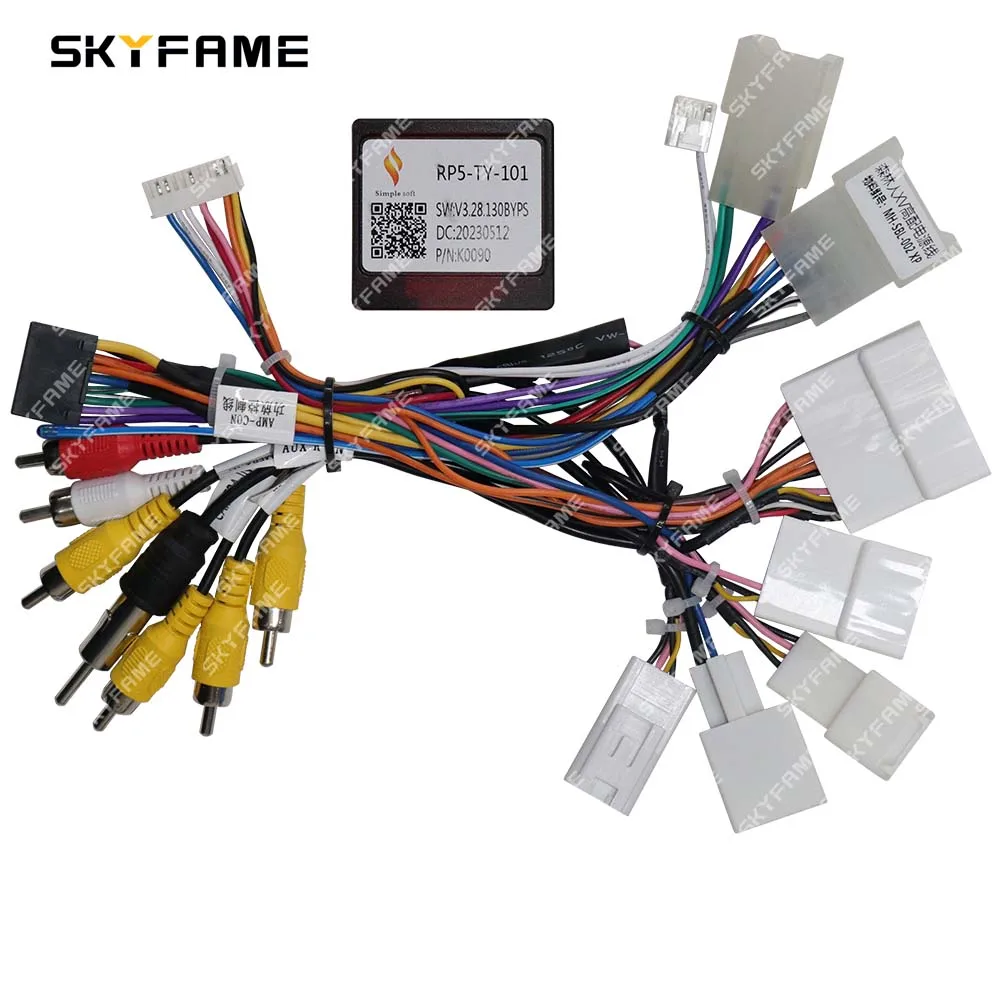 Car Wiring Harness Adapter Canbus Box Decoder Android Power Cable For Subaru Forester XV WRX Levorg Outback car wire cable adapter