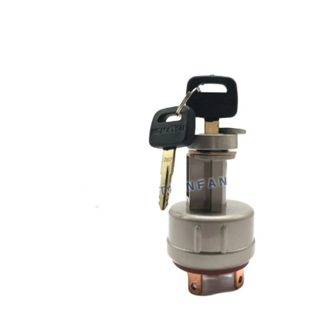 Excavator Parts Start Electric Door Lock Ignition Switch Key Head Parts For Komatsu PC60 120 200 220-5 6 7