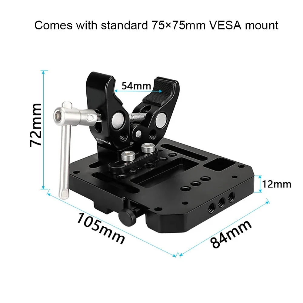 V Mount Battery Plate V-Lock Mount Battery Plate with Super Crap Clamp For Power