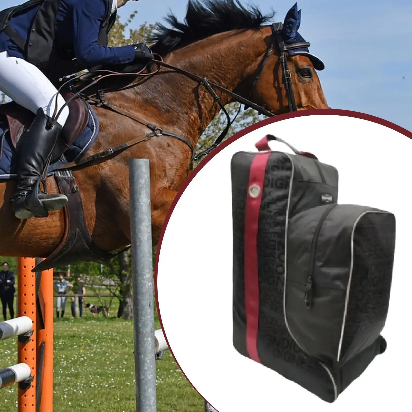 Equestrian Pack Equipment Protection Horse Riding Tall Boot Bag Carry Pouch for Horsewhip Competition Knight Boots Tour Trip Equestrian Pack Equipment Protection Horse Riding Tall Boot Bag Carry Pouch for Horsewhip Competition Knight Boots Tour Trip