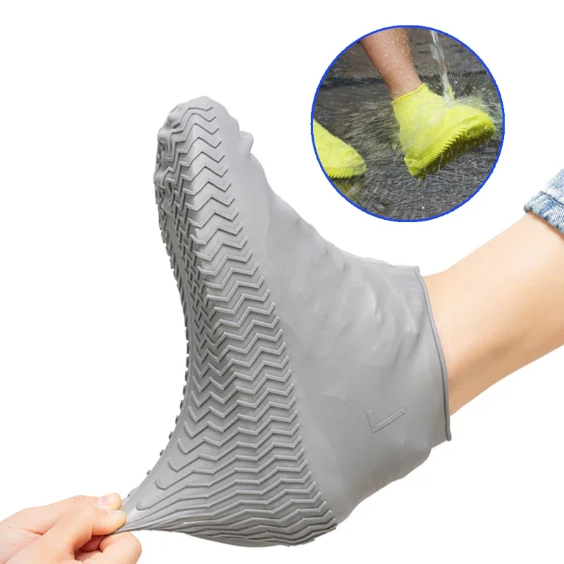 Silicone Waterproof Reusable Rain Shoe Covers Unisex