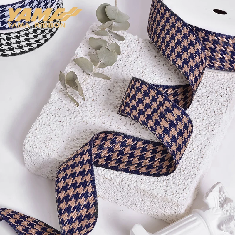 YAMA Houndstooth Ribbon 10yards/roll 16 25 38mm Ribbons DIY Crafts