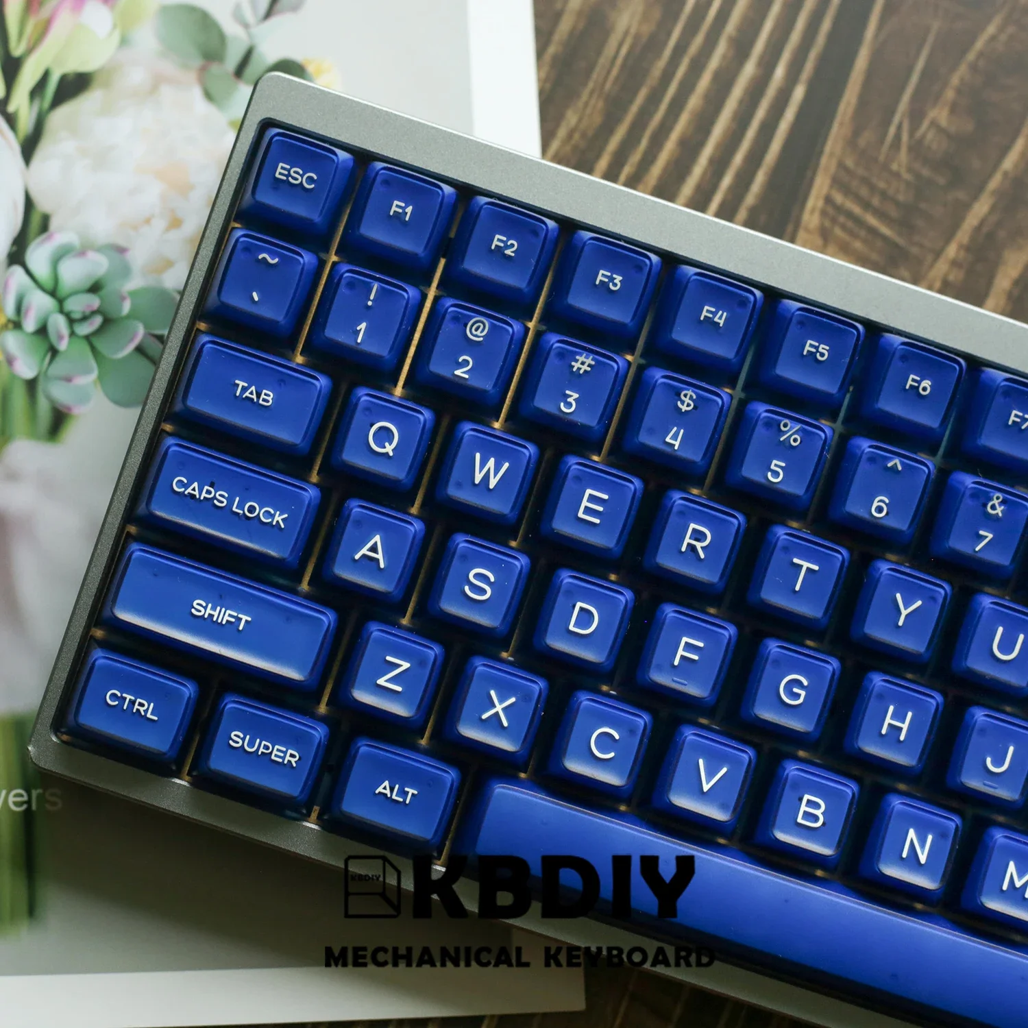 Blue Tang Keymod KBDiy 135 Keys PBT Klein Blue Keycaps Custom Translucent Keycap Set ...