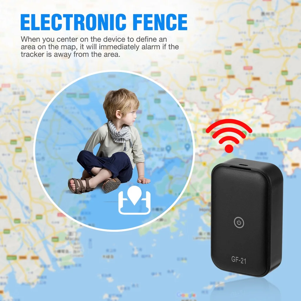 GF21 Mini GPS Real Time Car Tracker Anti-Lost Device Voice Control Recording Locator HD Microphone WIFI + LBS + GPS Pos Locator