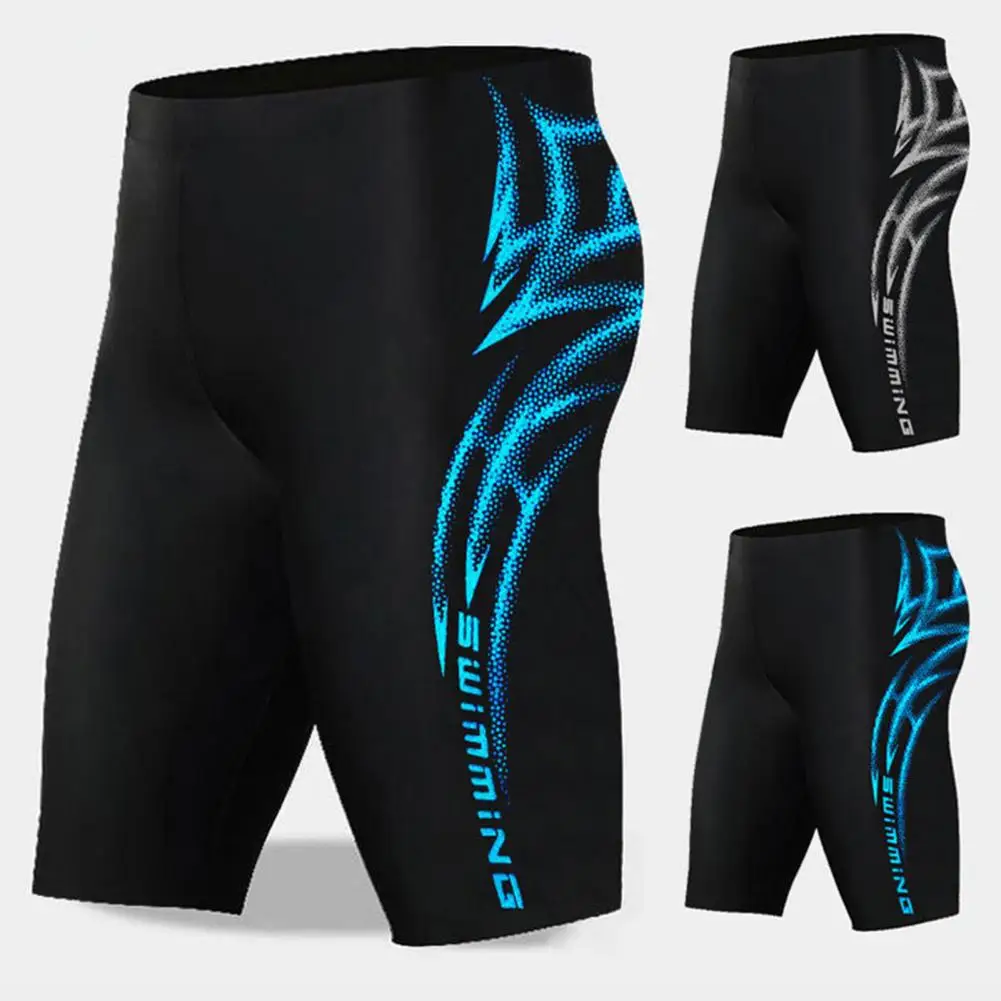 Swim Trunks,Swim Shorts,Men Swimsuit Men Swimming Trunks Elastic Quick Dry Slim Fit Racing Swim Trunks Mid Waist Bathing Boxers Surfing Water Sports Swimming Shorts