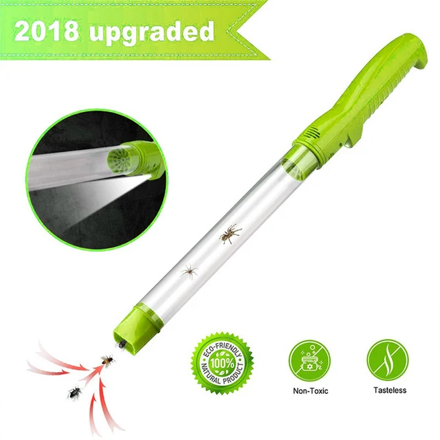 Vákuum Rovarcsapda Pókcsapdák Fogó Usb Újratölthető Rovarvezérlés Kézi Féregfogó Kefe Fejpattyúval - Image 4