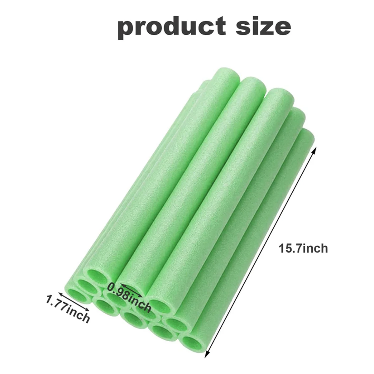 BAAU 24Pcs Trampoline Pole Foam Sleeves,Trampoline Padding Replacement,Trampoline Protective Sleeves Foam Tubing Green