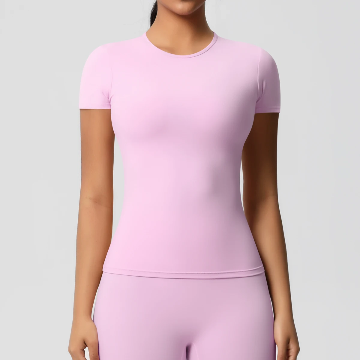 High Elastic Dry Fit Sports Top - Womens Breathable Gym T-Shirt