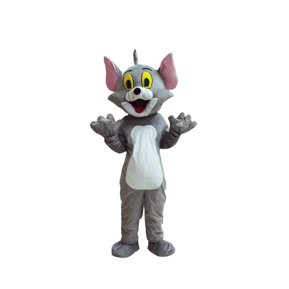 thumbnail image 1 of Disfraz de mascota de dibujos animados de Tom Cat y Jerry Mouse, disfraz de mascota para fiesta de Navidad, disfraz publicitario, accesorios de carnaval, regalo, 1 of 5