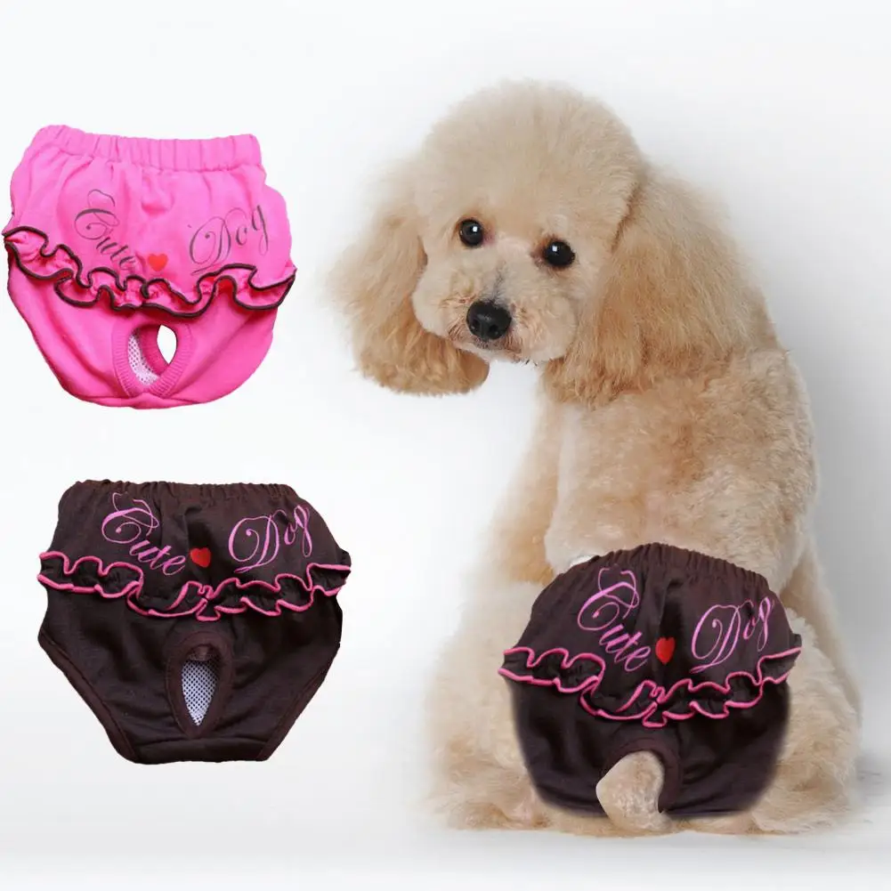 Bragas sanitarias para perros, bragas para mascotas para perras hembra,  período menstrual, lavables y reutilizables, pañales para mascotas, vestido  de