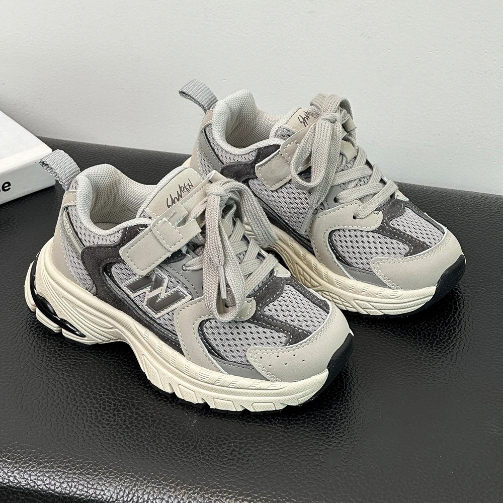 N-shaped Children's Casual Sneakers Boy Sport Sneakers Mesh Breathable Girl School Shoes Kid New kids shoes,red sneakers,shadow sneakers