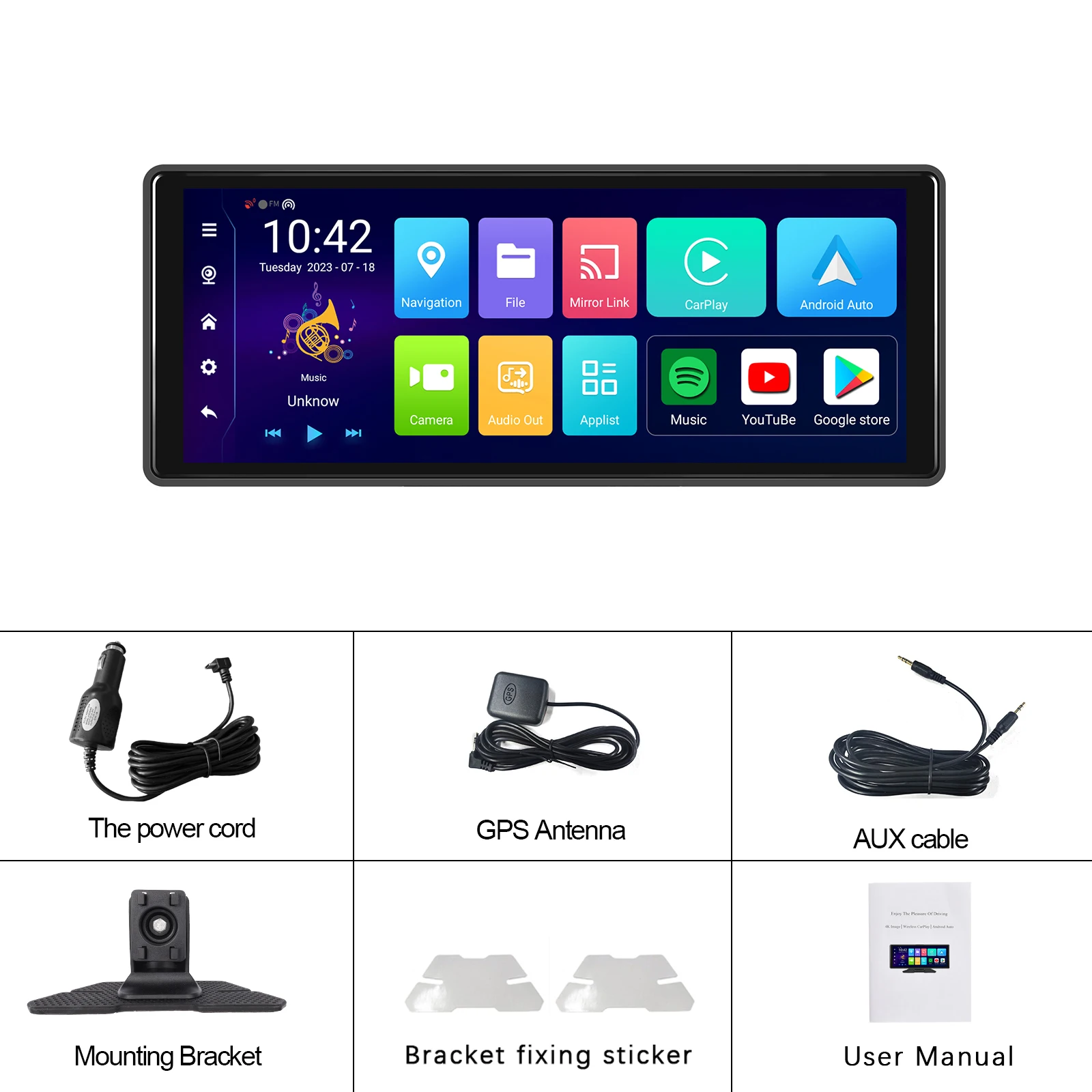 Podofo ȵ̵ ڵ  DVR 4 + 64G     ī÷, ȵ̵ ڵ  ī޶ Ʈ ÷̾,  ķ , 10.26 ġ