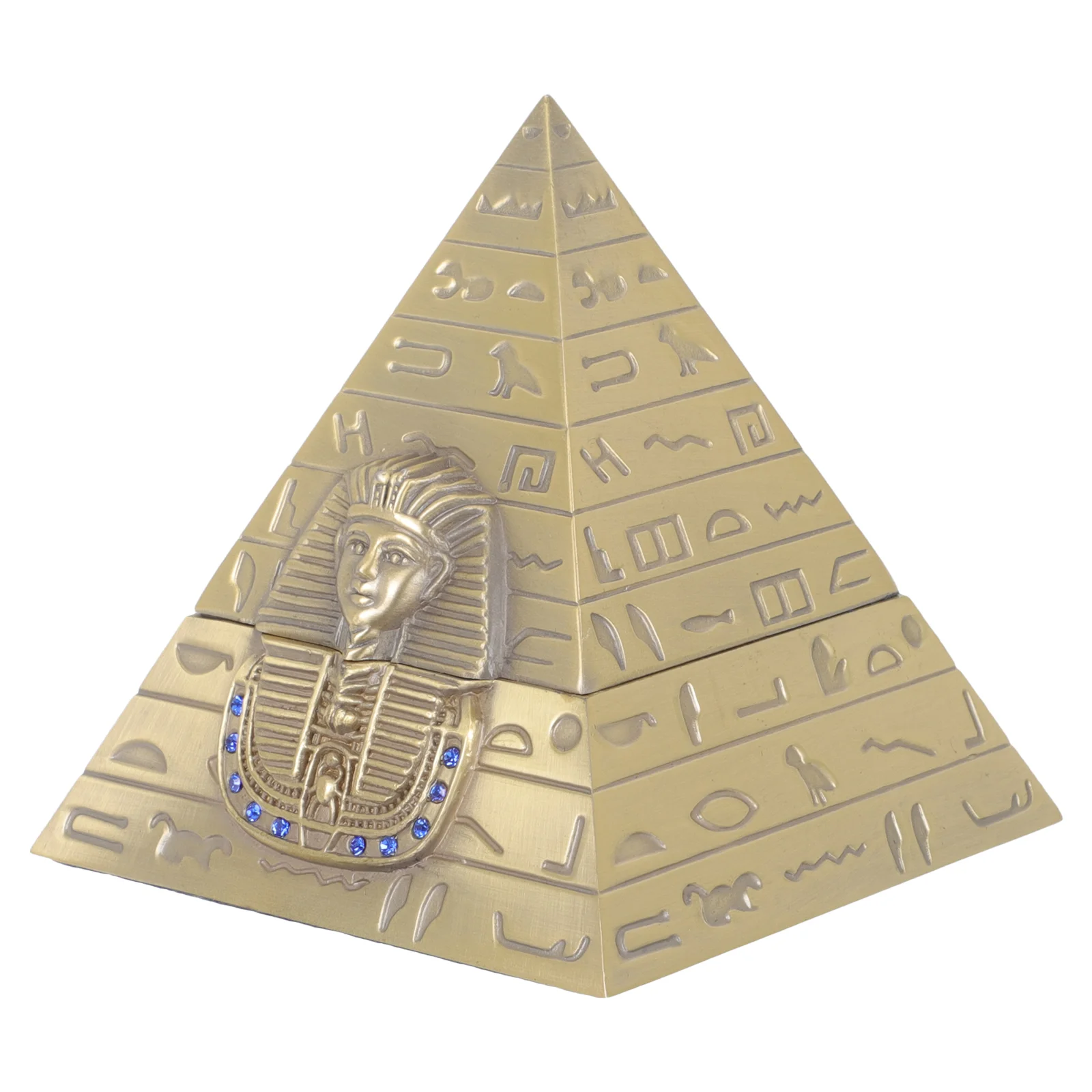 

Коробка для украшений в форме старой египетской пирамиды, металлическая пирамида, контейнер для хранения пирамиды