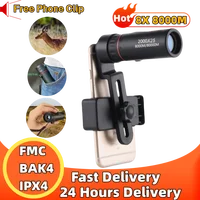 2000x25HD Monocular Telescope Outdoor Mini Portable Telescope Mobile Phone Telescope With Clip Camping Birdwatching Telescopes 1