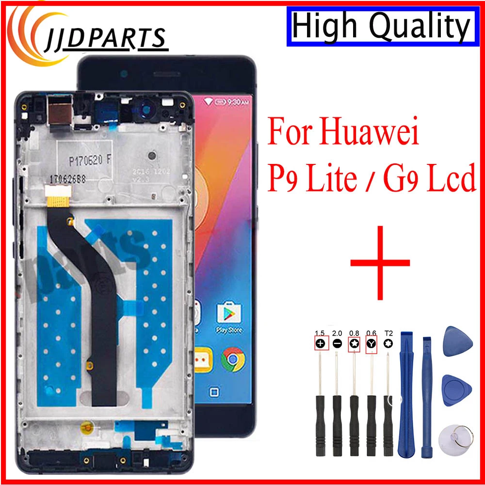 Elektronisch Pakistaans poll New For Huawei P9 Lite Lcd Vns-l21 Vns-l22 Vns-l23 Vns-l31 Display Touch  Screen Digitizer Assembly With Frame For Huawei G9 Lcd - Mobile Phone Lcd  Screens - AliExpress