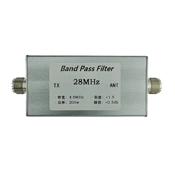 단파 28MHz 높은 절연 대역 통과 필터 M 암형 좁은 대역 BPF 10m 대역