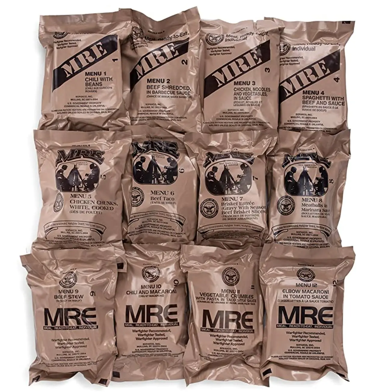 US Military Surplus MRE Meal Case (24ct) 4