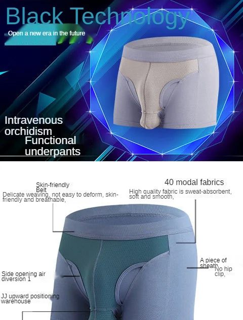 Men Briefs Underwear Men's Can Open Front Enlarge Sexy Enhancing