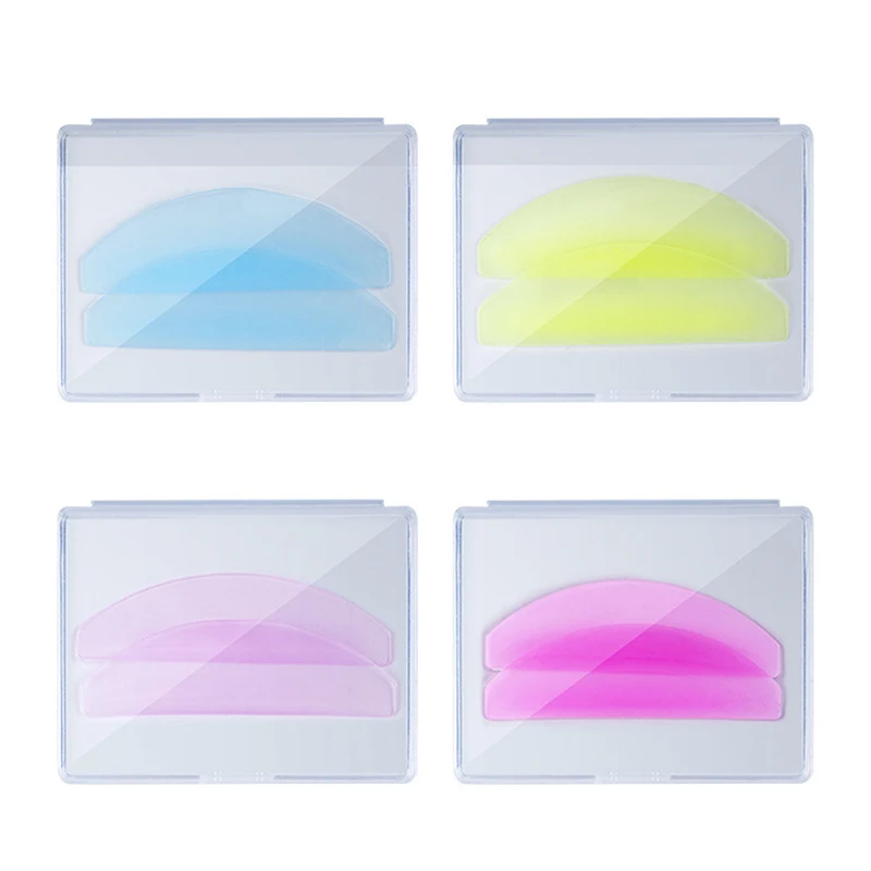 1Pair Ultra Thin Silicone Eyelash Perm Pads Lashes Rods Shield Lifting 3D Eyelash Curler Accessories Applicator Makeup Tool
