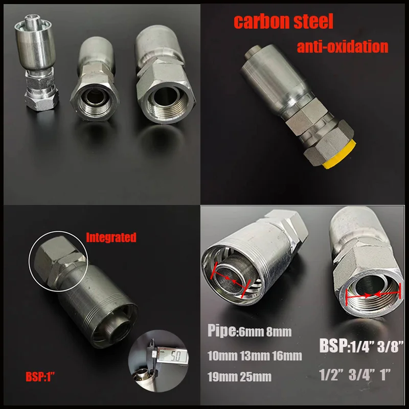 Integrado tipo Encaixes Mangueira o Hidráulica Conector Tubo Comum Bsp1 Tube Joint Compression Joint de Alta Pressã