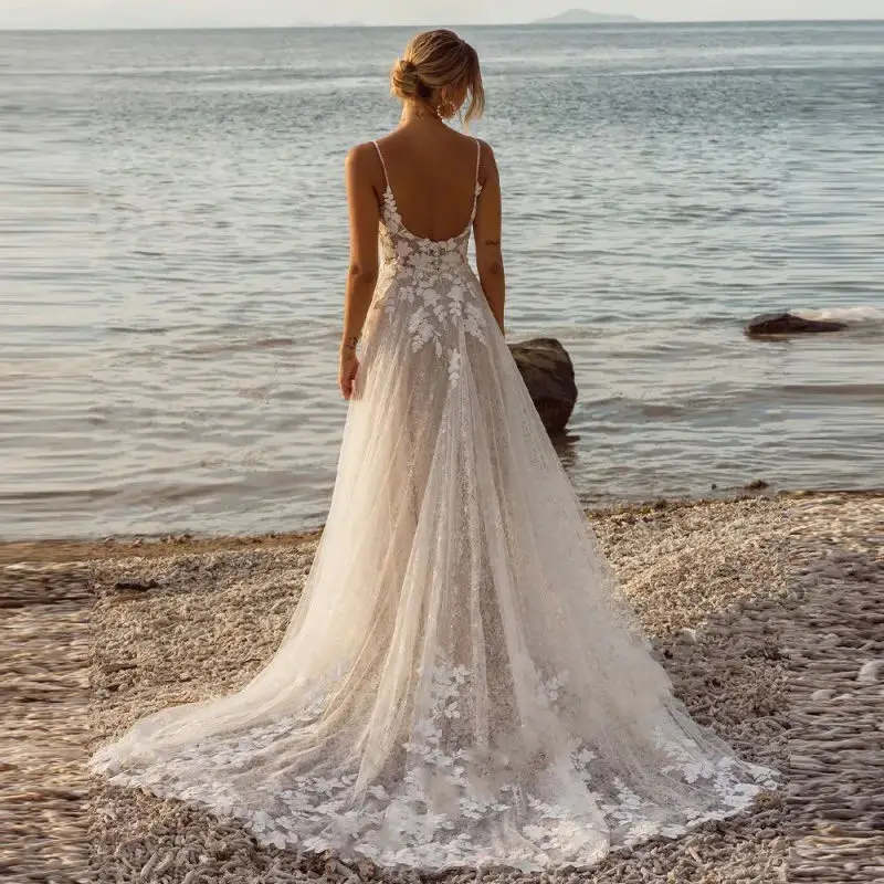 De Novia Vestidos De Fiesta Escotados Dela Espalda De Novia