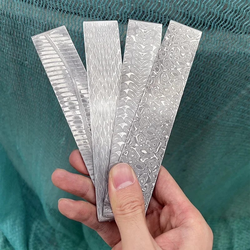 1piece New Pattern Damascus Steel for DIY Knife Making Material VG10 Sandwich Steel Knife Blade Blank Has Been Heat Treatment 4