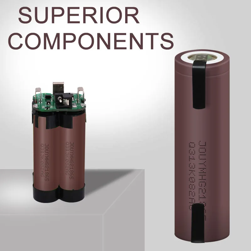 Bateria Recarregável do Poder da Descarga Alta do Lítio Tiras Soldadas do Níquel Hg2 18650 3000mah Hg21865 3.7v 20a - Image 3