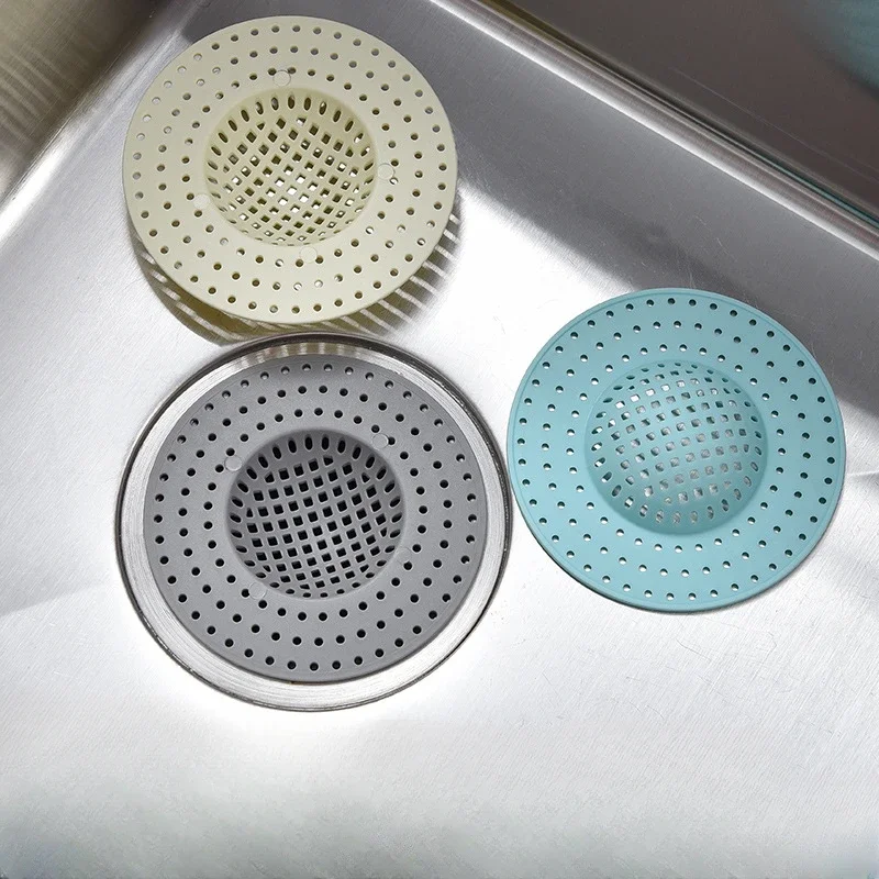 Description Picture 2 of item1/2pcs Kitchen Sink Filter Strainer Sewer Filtering Net Stopper Floor Drains Hair Catcher Waste Collector for Home  Accessories