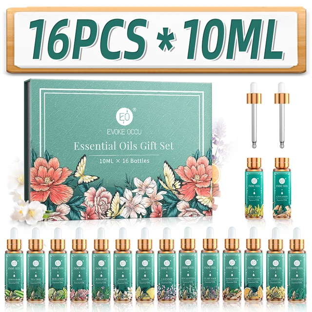 Pure Aroma Essential Oils For Diffuser Humidifier Stress Relief Fragrance  Essential Oil Gift Set For Skin Massage Hair Care - AliExpress