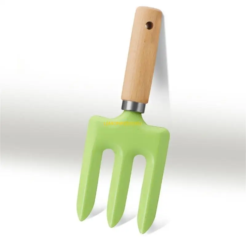 M4YC Children's 3Piece Garden Tool Set with Metal Heads and Handles Suitable for Safe Outdoor Activities Play & Learning