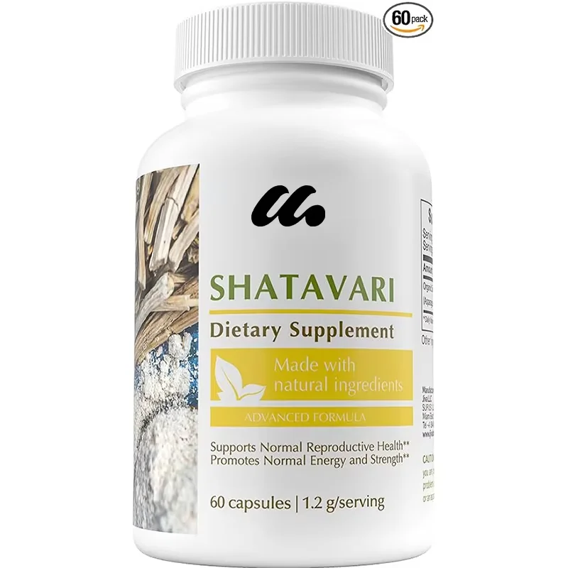 Natural Shatavari powder extract 60 capsules asparagus root grass vegetarian capsules dietary supplement