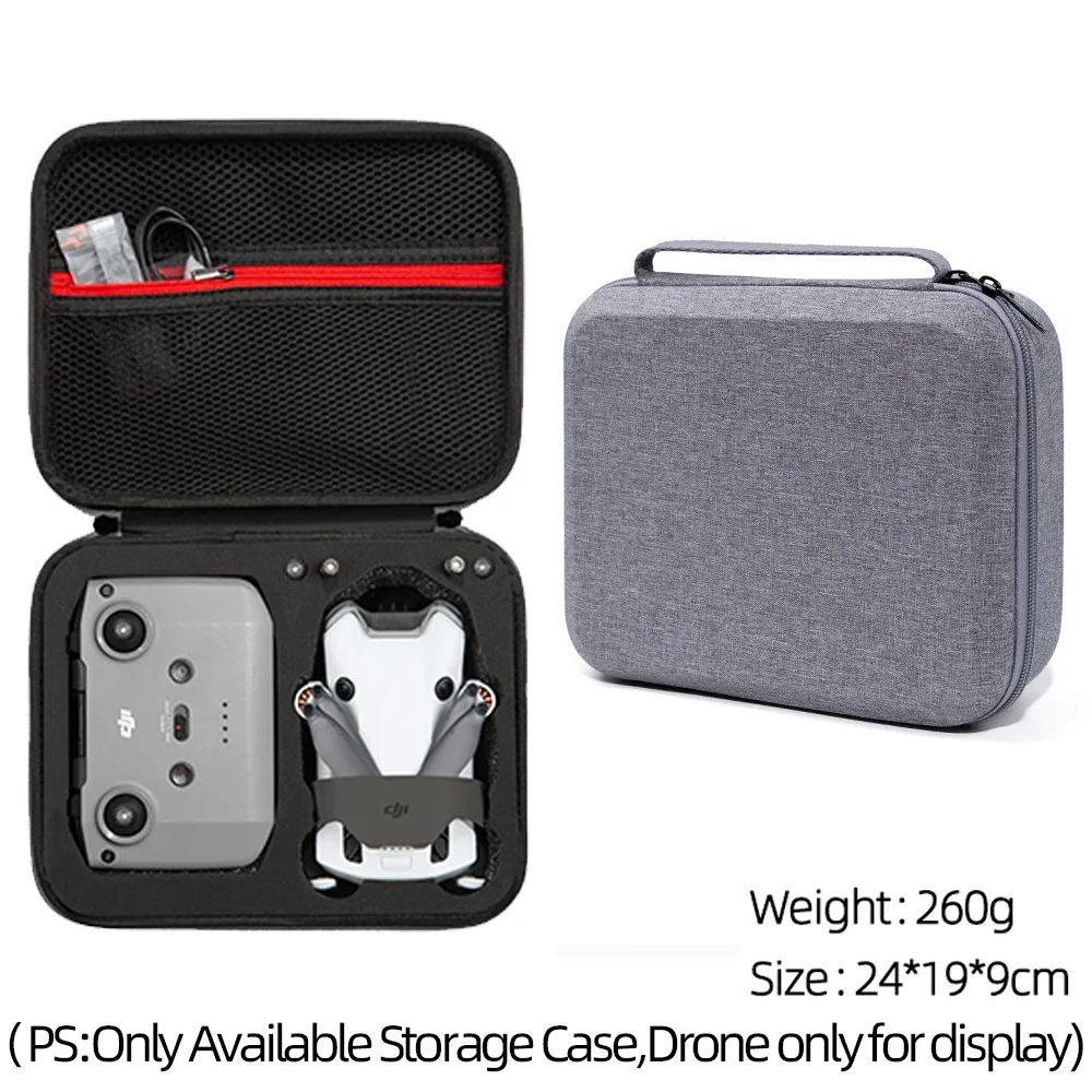 For DJI Mini 4 Pro Bag Storage Box RC-N2 Grey/black Body Bag Drone Case Portable Handbag for DJI Mini 4 Pro Accessories images - 6