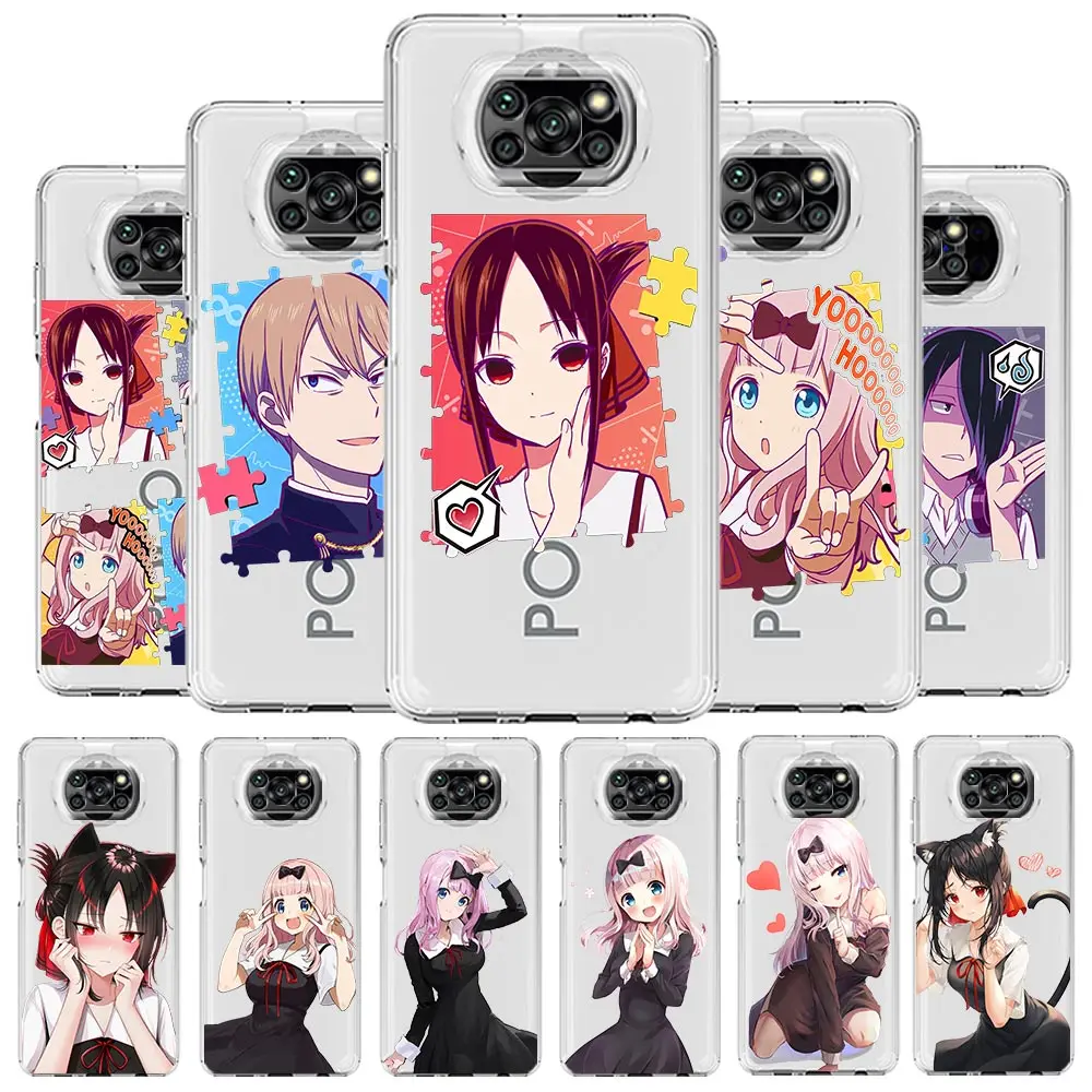 

Kaguya sama Love is War Fujiwara Phone Case For Xiaomi Mi 12T 10 12 Lite 11 Ultra 11X 11T Pro Poco X4 X3 NFC F3 F4 M3 M4 Cover