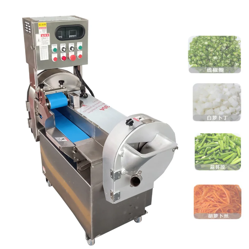 

Commercial Vegetable Cutter Double Machine Head Multi-Functional Vegetable Fruit Slicing Shredding Dicing Cutting Machine