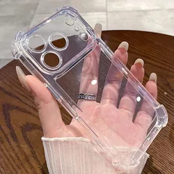 Luxury Shockproof Clear Phone Case with Soft Transparent Bumper Cover - iPhone 12 Mini (Clear)