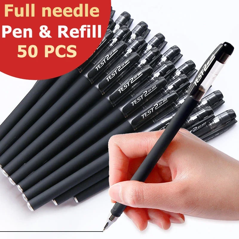 Gel pens 0.5mm Gel Pen Set Black Blue Red Color Pens for Writing Stationery