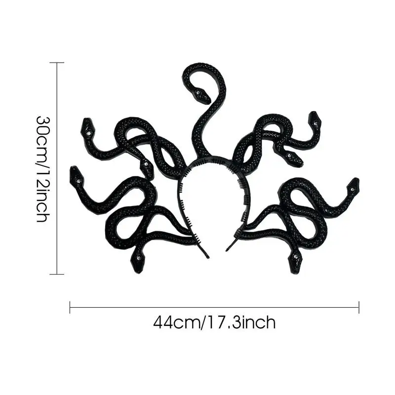 Halloween Vintage Medusa Snake Costume Headband Cosplay Dress-up Headpiece Carnival Mardi Gras Masquerade Party Supplies
