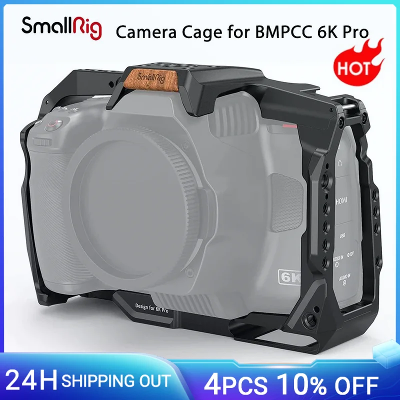 Smallrig Full Dslr Camera Cage Per Bmpcc 6K Pro Case Fai Da Te Rig Per Blackmagic Pocket Cinema Camera 6K Pro Con Scarpa Fredda 3270