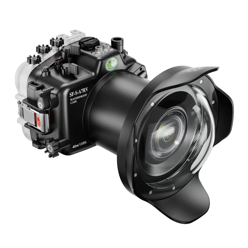 Seafrogs 스쿠버 다이빙 카메라 케이스 커버,  A7RV FE 24-105 F4 FE 2.8/24-70 GM III 카메라 하우징 사진 액세서리